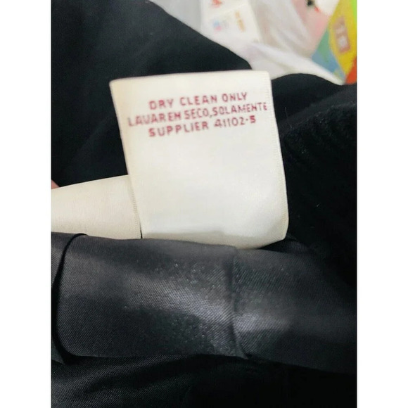 Vtg Worthington Wool Midi Skirt Sz 18 Black Classic Business Casual Slit Capsule - Picture 7 of 13